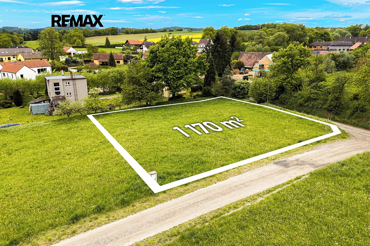 Prodej stavebního pozemku 1170 m²
